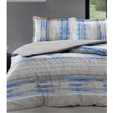 Özdilek Ranforce Seam Mavi Çift Kişilik Nevresim Takımı