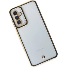 Olinea Newface Galaxy M23 Kılıf Liva Lens Silikon - Siyah