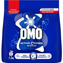 Braventa Collection Omo Active Oxygen Toz Çamaşır Deterjanı Beyazlar Için, 1.2 kg