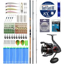 Yek Outdoor Yekoutdoor Surf Olta Seti Okuma Salina Surf 420 cm 3 Parça Surf Kamışı&okuma Ceymar C-8000A Olta Makinesi