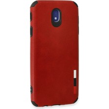 Epilons Newface Galaxy J7 / J730 Kılıf Loop Deri Silikon - Kırmızı
