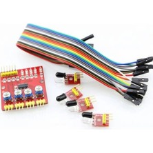 China 4lü Çizgi Izleyen Sensör 4 Way Tracking Modülü