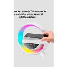 Astraltech Renkli Işıklı 15W Kablosuz Şarjlı Masa Lambası