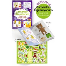 Bigkids Yayınları Kavramlar – Zamanları Öğreniyorum – Çıkartmalı Etkinlik Kitabı - 3 Yaş +