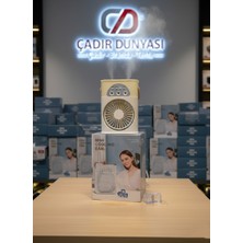 Çadır Dünyası Mini Cooling Fan - 3'ü 1 Arada Taşınabilir Klima, Hava Nemlendirici ve Gece Lambası