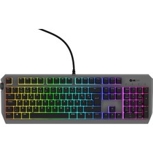 Hawk Gaming HK430 Mekanik Mavi Switch Rgb Kablolu Metal Kasa Full Gaming Oyuncu Klavye