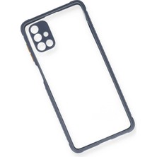 Olinea Newface Galaxy M51 Kılıf Miami Şeffaf Silikon - Gri