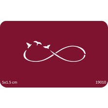 Airbrush Tattoo Sonsuzluk Kuşları Stencil Süsleme ve Boyama Kalıbı