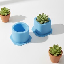 Craftto Silikon Saksı Kalıbı 2'li Set