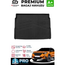 Universal S-Dizayn Peugeot 2008 Üst Bagaj 3D Pro Bagaj Havuzu 2019 Üzeri A+ Kalite