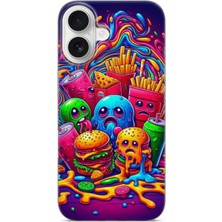 Lelia iPhone 17 Uyumlu Baskılı Şeffaf Telefon Kılıfı | Koleksiyon: Snacktoon Delight