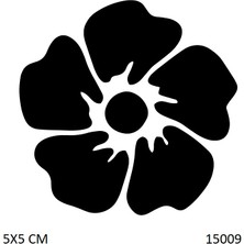 Airbrush Tattoo Çiçek Yapışkanlı Stencil Süsleme ve Boyama Kalıbı