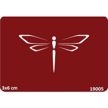 Airbrush Tattoo Yusufçuk Yapışkanlı Stencil Süsleme ve Boyama Kalıbı Kına Kalıbı