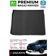 Universal S-Dizayn Renault Kadjar 3D Pro Bagaj Havuzu 2015 Üzeri A+ Kalite