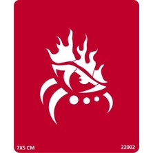 Airbrush Tattoo Tribal Gözyaşı Göz Yapışkanlı Stencil Süsleme ve Boyama Kalıbı