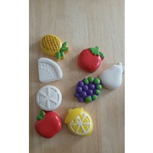 Safir Design El Yapımı Magnet Boyama Seti - Mutfak Dekoru Meyve Figürlü Dıy Obje Seti-8li