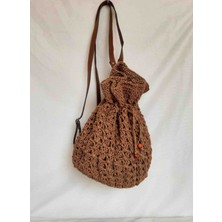 Lal Dizayn El Yapımı Kağıt Ip Sırt Çantası