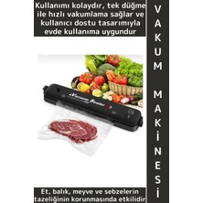 Wintoup Premium Mutfak Et Sebze Meyve Balık Tek Tuş Kolay Kullanım Otomatik Ev Tipi Gıda Vakumlama Makinesi