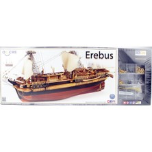 Occre 12009 1/75 Ölçek, Hms Erebus, 68 Cm. Yelkenli ve Buharlı Keşif Gemisi, Ahşap Model Kiti