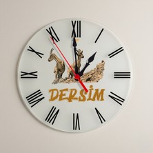 Zerya Dersim Şehri Tasarımlı Roma Rakamlı Duvar Saati