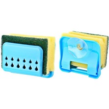 Buradabuldun® Pratik Mutfak Lavabo Vantuzlu Bulaşık Süngeri Askısı Aparatı