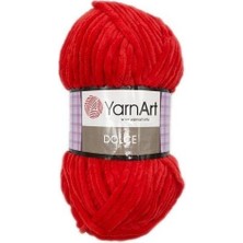 Yarnart Dolce - Kadife El Örgü Ipi Kırmızı-748