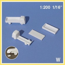 Schulcz 330421 1/200 Ölçek, Küçük Kasalı Kamyon -Beyaz-2 Adet