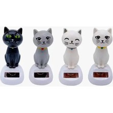 Efe Avm Güneş Enerjili Solar Sallanan Kedi Figürü