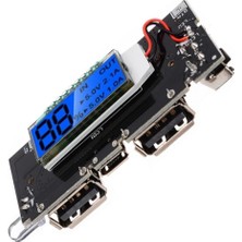 Voltaj Çift USB Çıkışlı Ekranlı Powerbank Kartı - Lipo Şarj Devresi