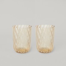 Linens Nicole 2'li 300 ml Meşrubat Bardağı Amber