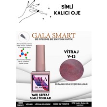 Gala Smart  Yarı Şeffaf Simli Vıtraj Kalıcı Oje 10 ml  Oje Kodu: Vıtraj 13