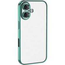 Epilons Newface Iphone 16 Kılıf Lensli Silikon - Turkuaz