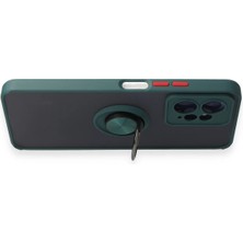 Epilons Newface Redmi Note 12 4g Kılıf Montreal Yüzüklü Silikon Kapak - Yeşil