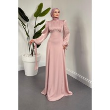 Merven Akyüz Shabnam Beli Taşlı Abiye Pudra