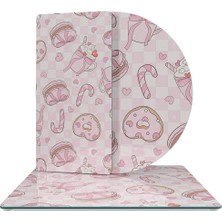 Decovetro Cam Sunum Servis Tabağı 3'lü Karma Set Love Serisi Sugar Desenli