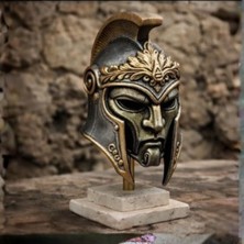 Keematee Tasarım Dekoratif Antik Gladyatör Kaskı Savaşçı Miğferi Obje Biblo