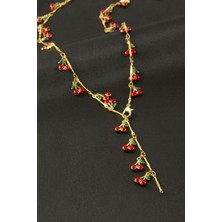 Bijuteri Net Kiraz Mineli Y Kolye