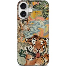 Lelia iPhone 16 Plus Uyumlu Baskılı Şeffaf Telefon Kılıfı | Koleksiyon: Wildspirit Prime