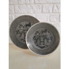 Konyax Pasta ve Servis Set 6 Kişilik Truva Platin