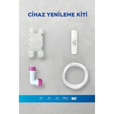 Reobox Tüm Marka Su Arıtma Cihazı Yenileme Kiti Shut Off - Flow - Check Valf - Hortum Quick