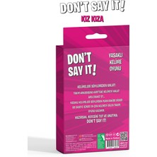 Zigzag Don't Say It! - Kız Kıza Eğlenceli Yasaklı Kelime Oyunu 12+ Yaş Sınırsız Oyuncu