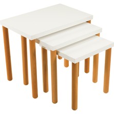 Furax Zigon Sehpa Bohem Krem Meşe