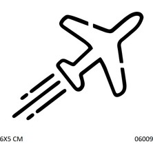 Airbrush Tattoo Uçak Yapışkanlı Stencil Süsleme ve Boyama Kalıbı