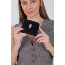 Silver & Polo Silver Polo Siyah - Siyah Cilt Kadın Cüzdan ve Kartlık SP1200