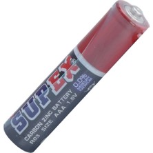 Supex R03/AAA Alkalin Çinko Karbon Ince Kalem Pil