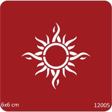 Airbrush Tattoo Sıcak Güneş Yapışkanlı Stencil Süsleme ve Boyama Kalıbı