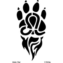 Airbrush Tattoo Pençe Yapışkanlı Stencil Süsleme ve Boyama Kalıbı