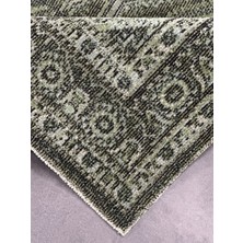 Woolen Halı Woolen History Eskitme Desen Halı 8702 Yeşil
