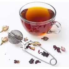 Braventa Collection Paslanmaz Çelik Top Makas Çay Kahve Bitki Çayı Süzgeci
