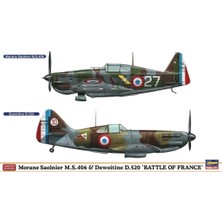 Hasegawa 1941 1/72 Ölçek, Morane Saulnier M.S.406 & Dewoitine D.5 (Limited Edition), Savaş Uçağı Plastik Model Kiti